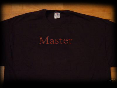 master t-shirt