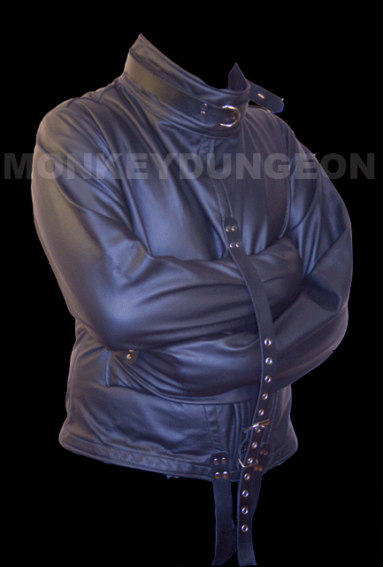 All leather Straight Jacket large restraint houdini | eBay