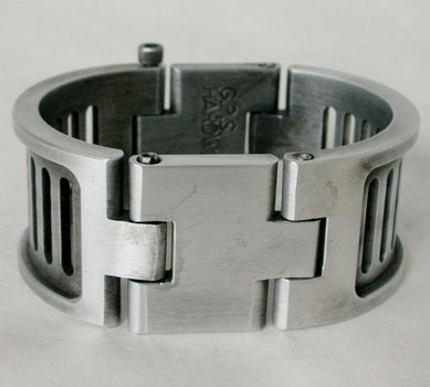 
Metal Cuff with Slots - Wrapped